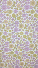Pastel bloemen behang