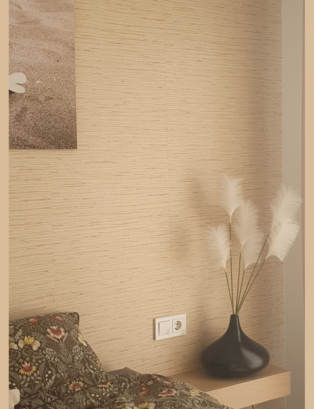 Zeegras stijl behang