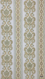 Groen goud barok behang