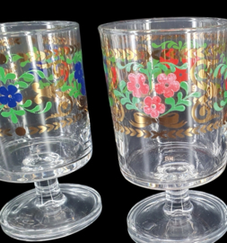 Luminarc borrelglaasjes met bloemen