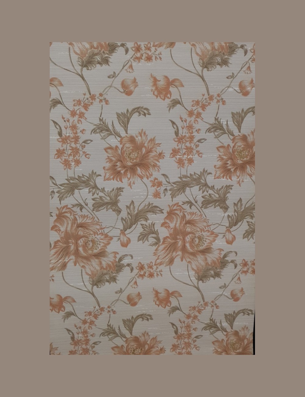 Brocante bloemenbehang