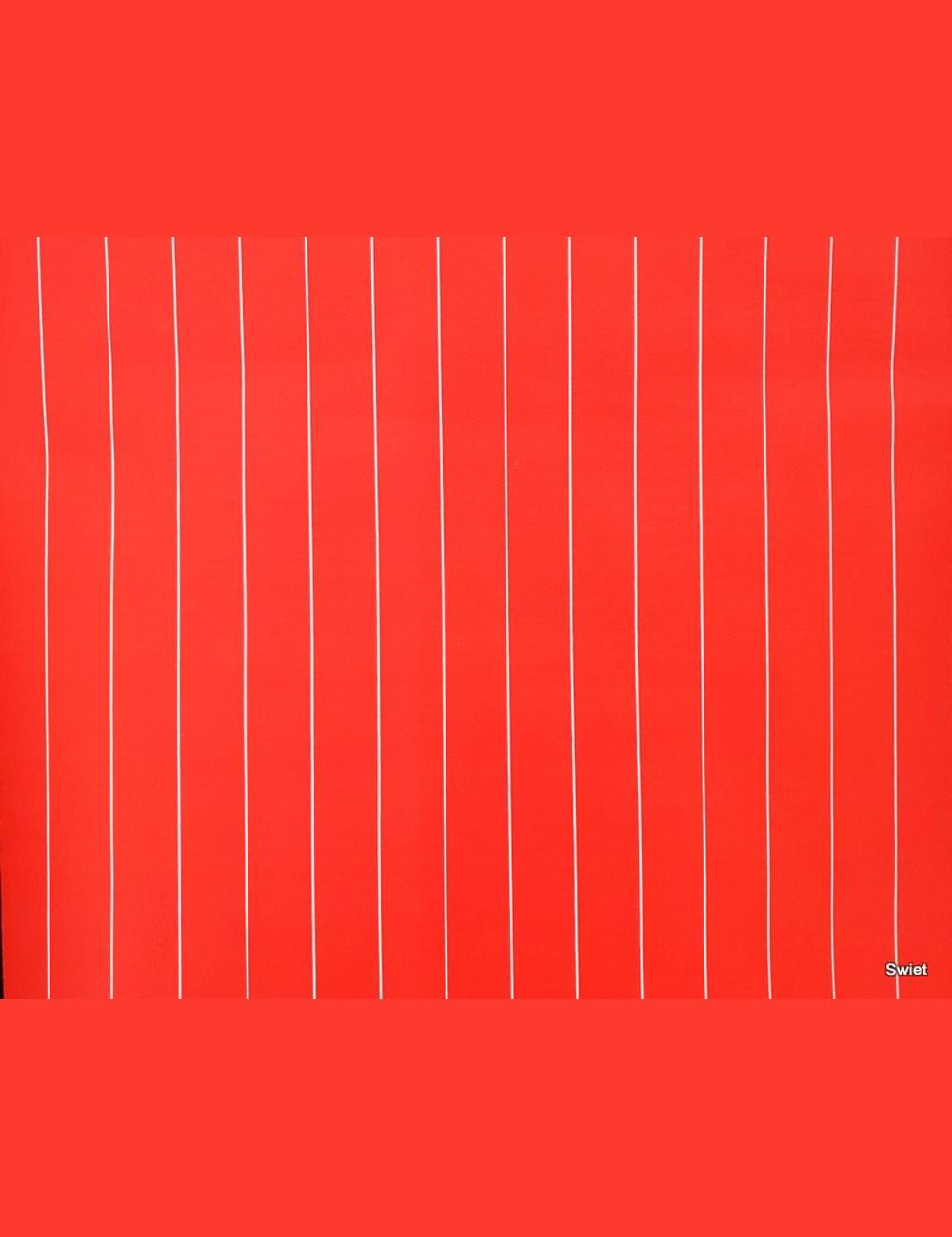 Rood wit gestreept behang