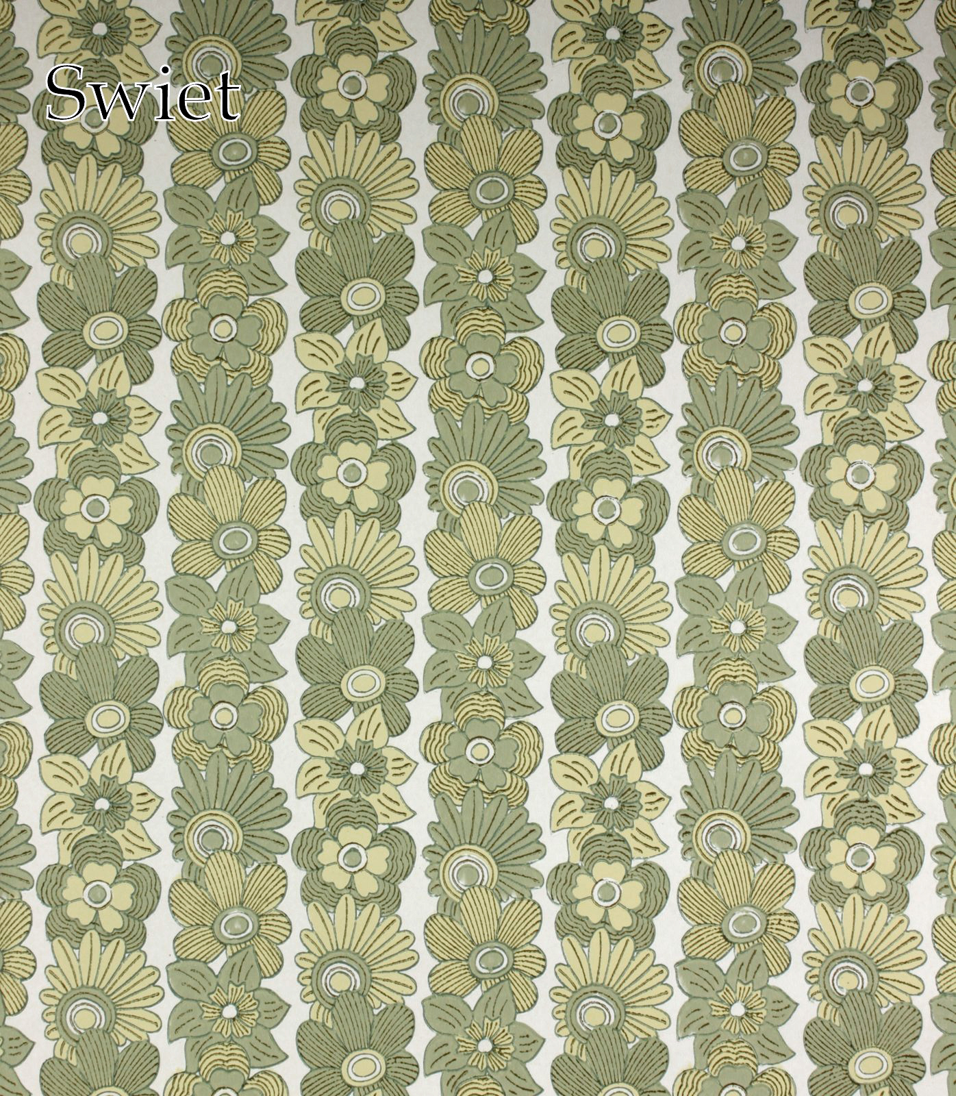 Bloemen behang retro