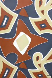 Geometrisch vintage behang
