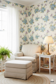 Chique bloemenbehang