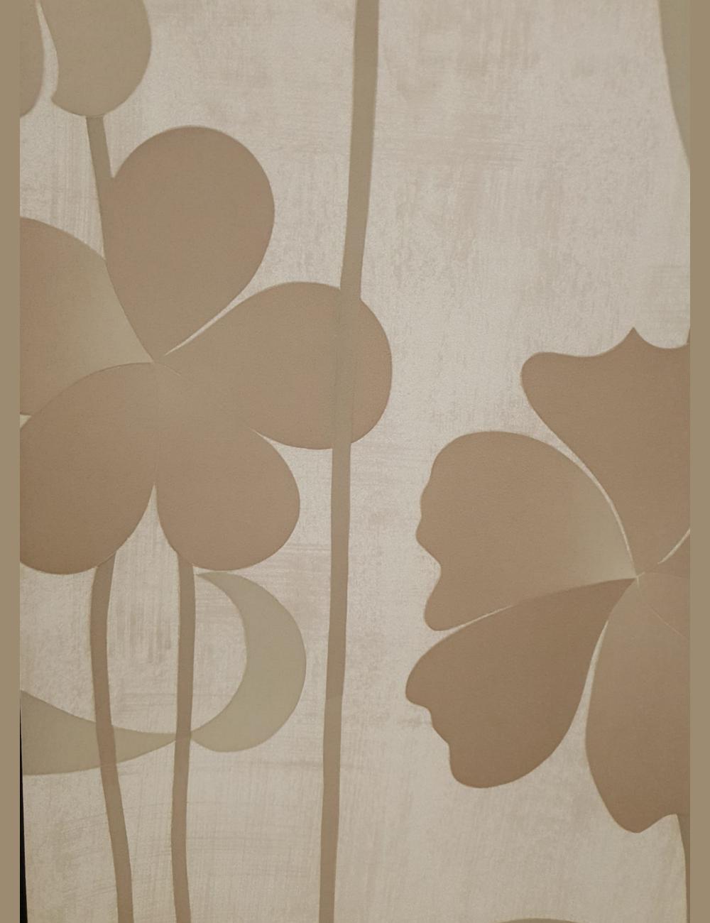Groots bloemen behang