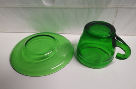6 vintage kop en schotels