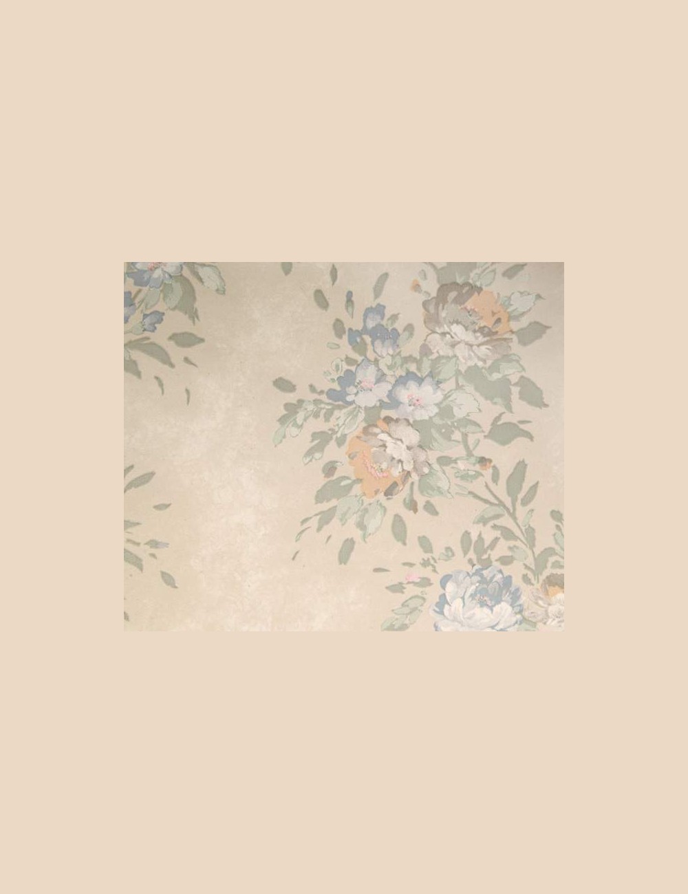 Vintage bloemenbehang