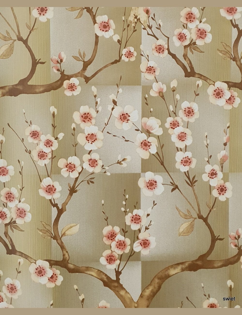 Japanse stijl behang met goud