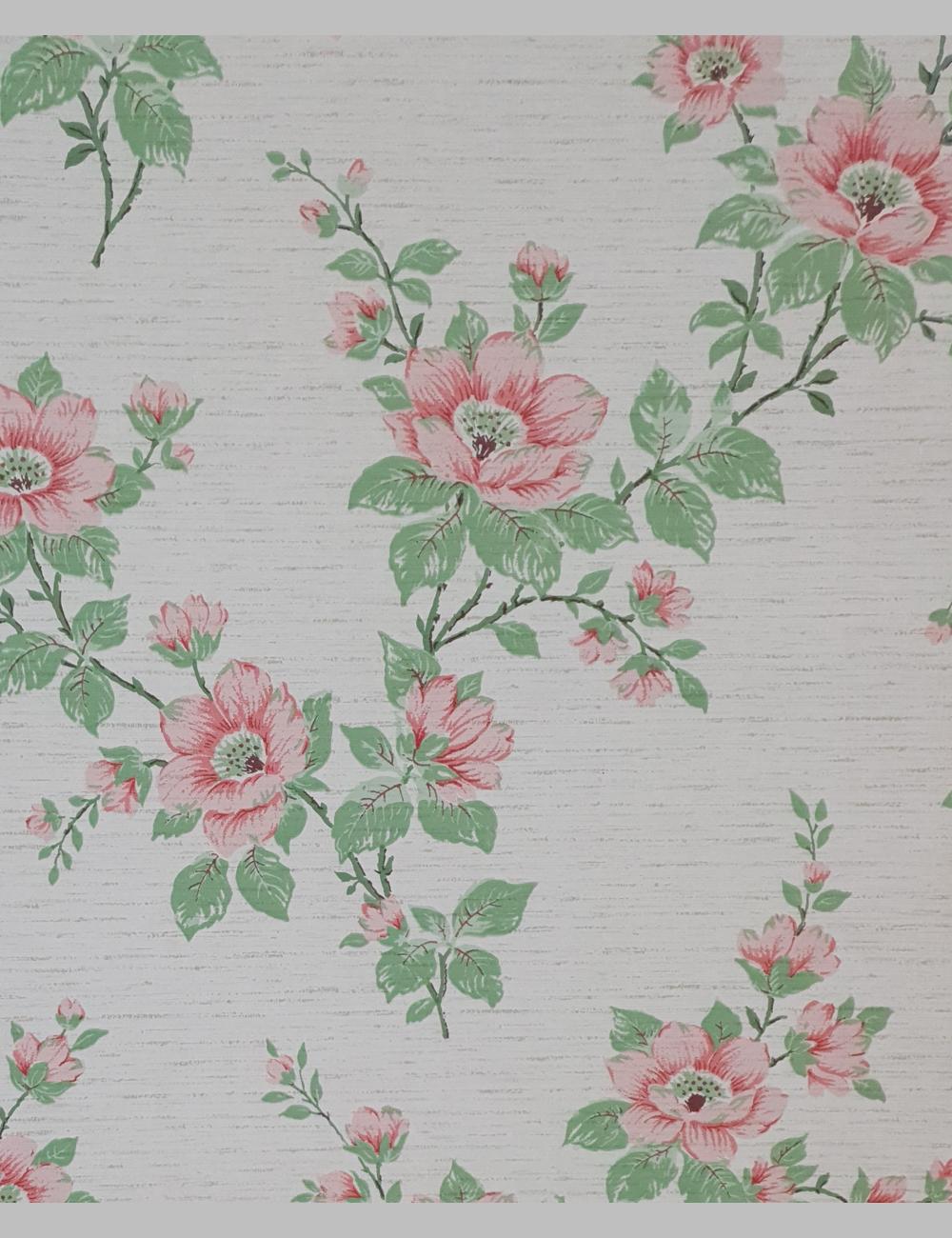 Vintage bloemen behangpapier