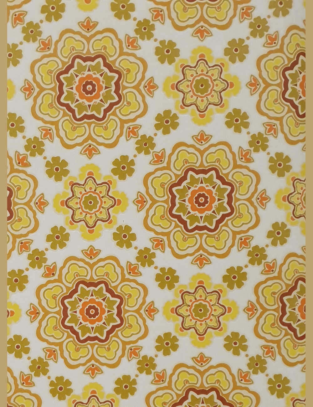 Vintage bloemen behang