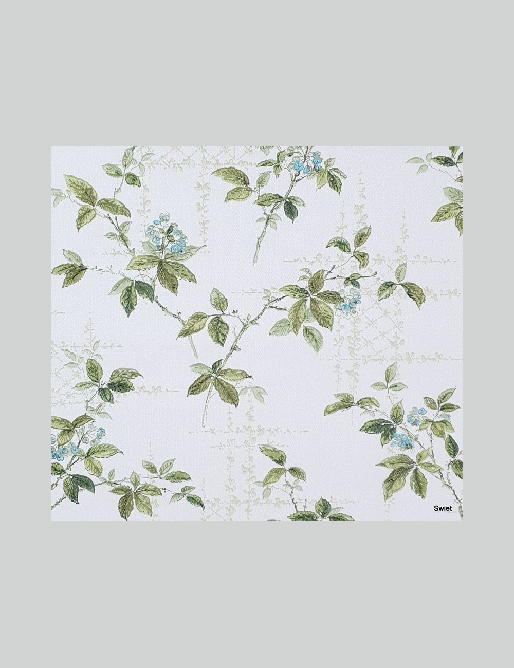 Oud bloemenbehang