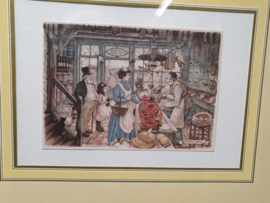 2 ingelijste prenten van Anton Pieck
