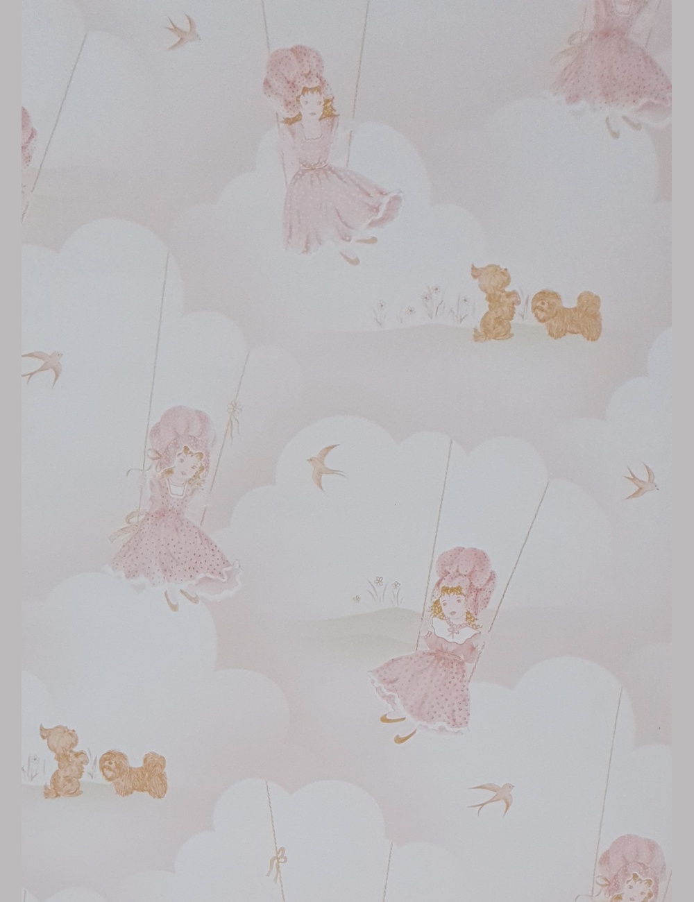Holly Hobbie stijl behang