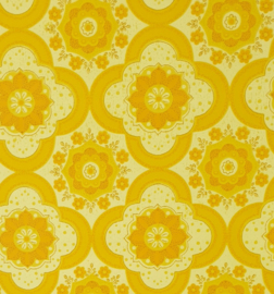 super knallend geel behang