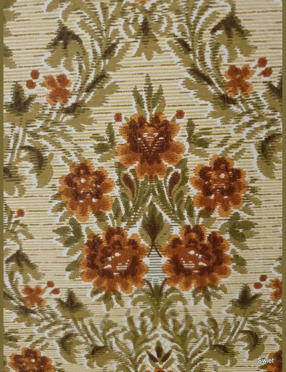 Barok bloemen terracotta