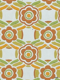 70s bloemen behang