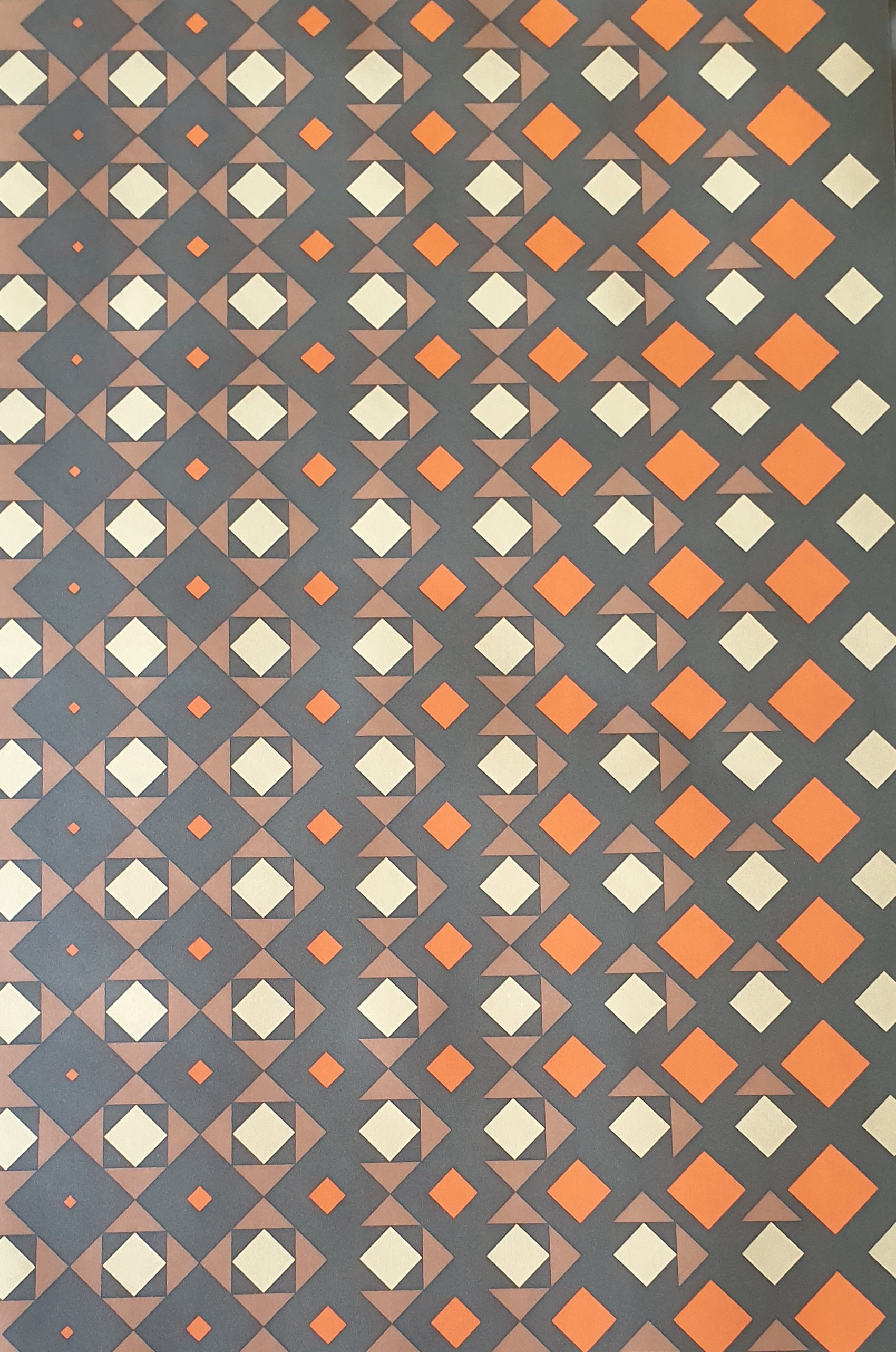 Geometrisch vintage behangpapier