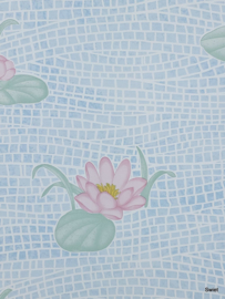 Waterlelie behang