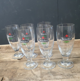 Vintage Heineken Lady bokalen bierglazen