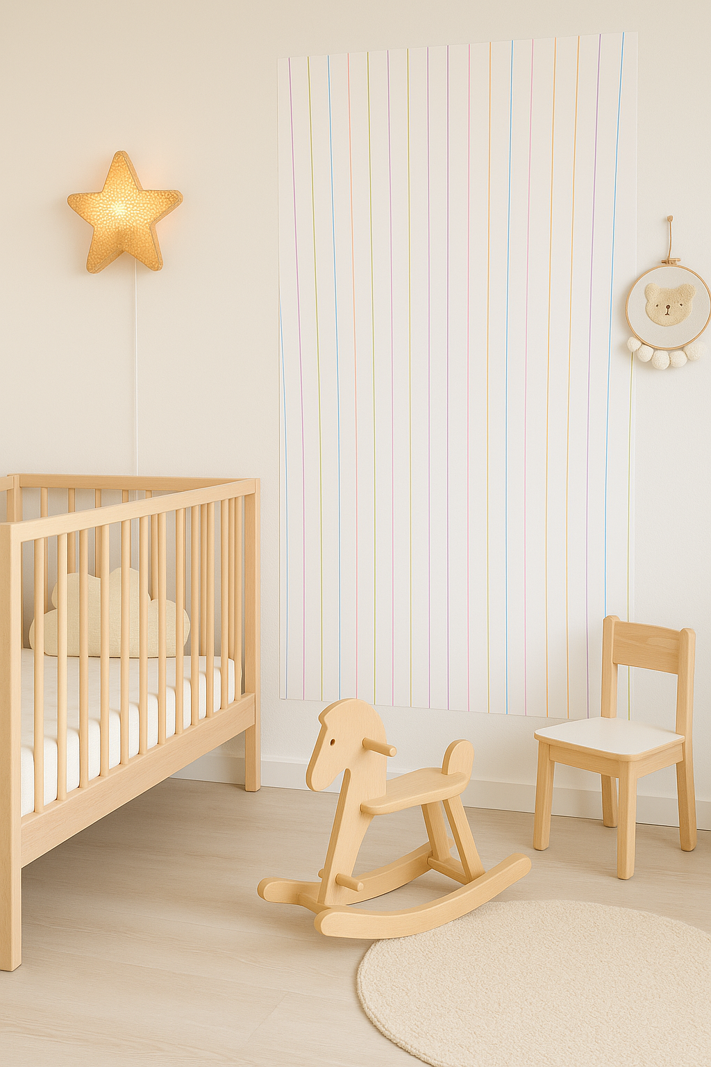 Jaren 80 streepjes behang