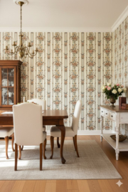 Getekend bloemenbehang