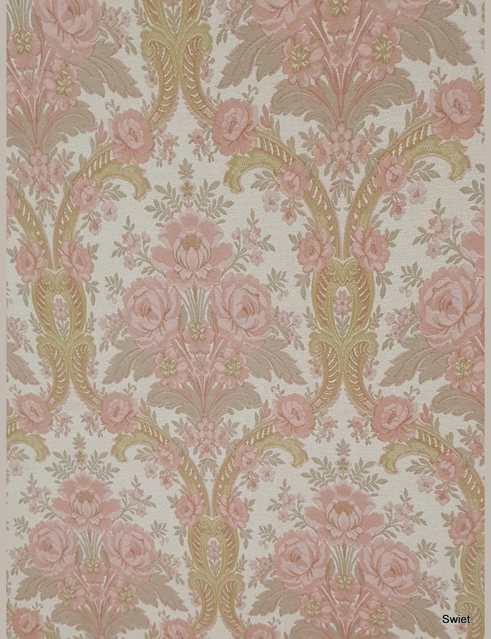 Roze barok rozenpatroon