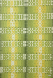 Lime vintage behang