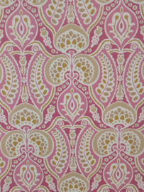 Barok behangpapier in roze