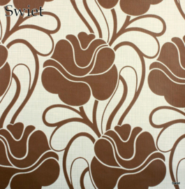 Retro stilistisch bloemen behang