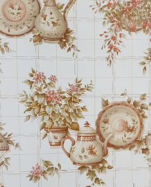 Vintage keuken behang