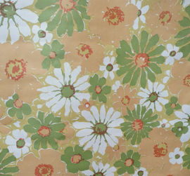 Vintage bloemen behang
