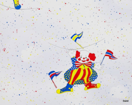 Circus clown behang