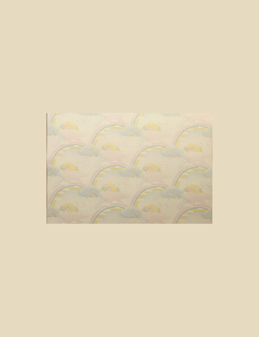 Kinderbehang met regenboog