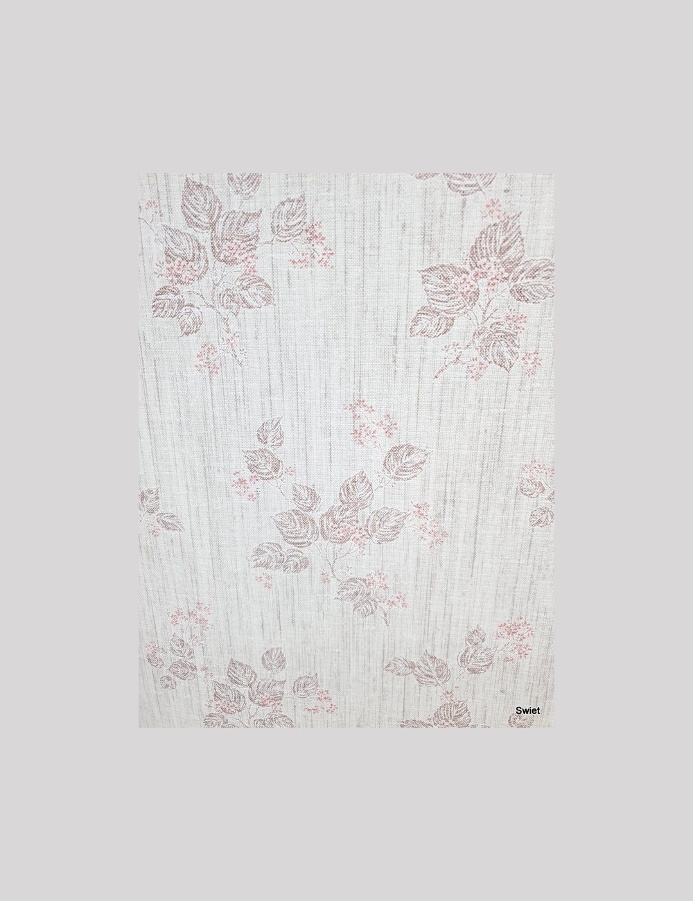 Jutelook behang bloemen