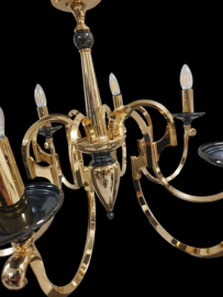 Goudkleurige Regency style kroonluchter