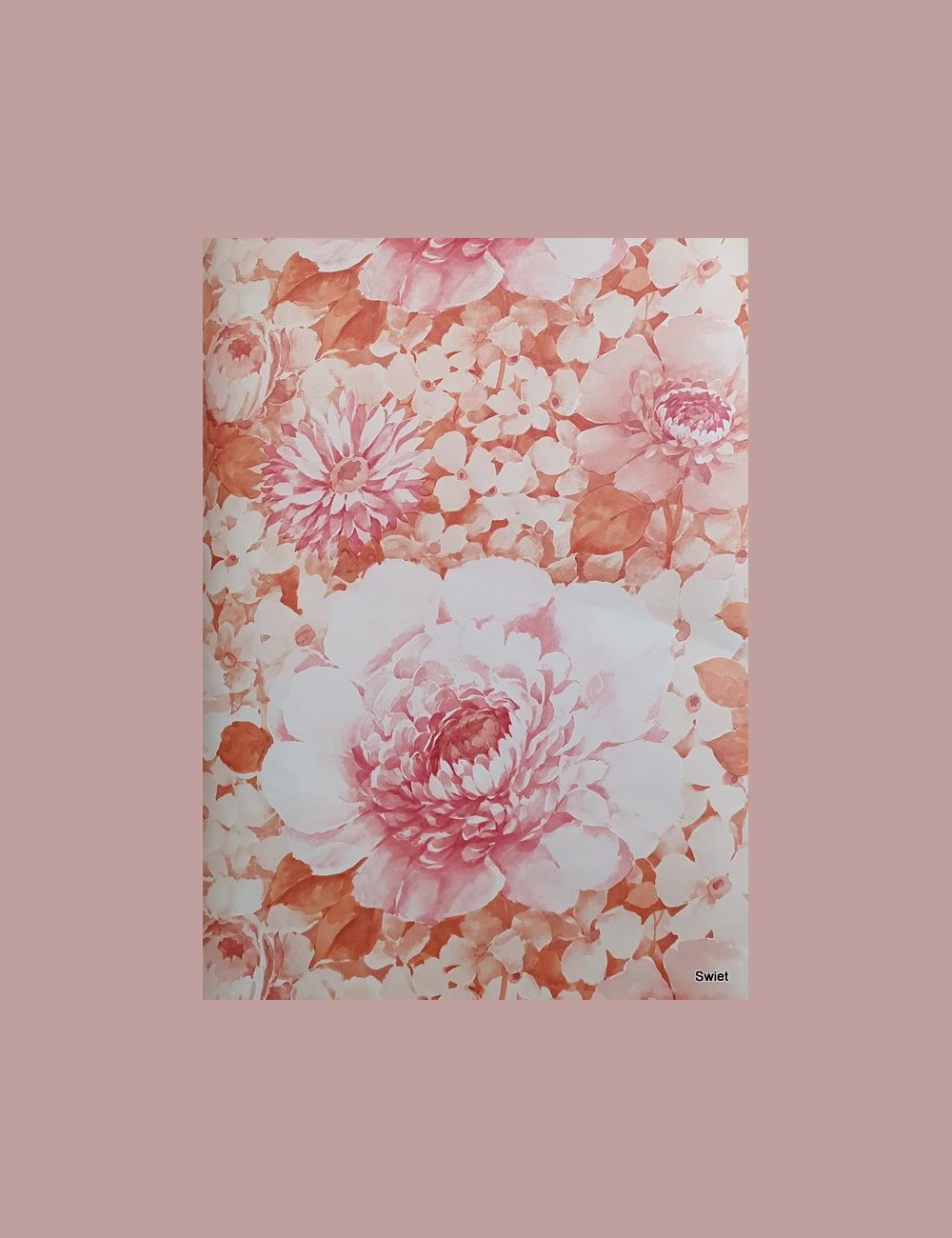 Groots bloemenbehang