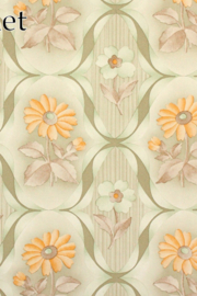 Vintage bloemen behang