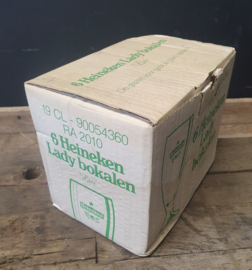 Vintage Heineken Lady bokalen bierglazen