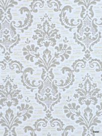 Zandgrijs barok behang