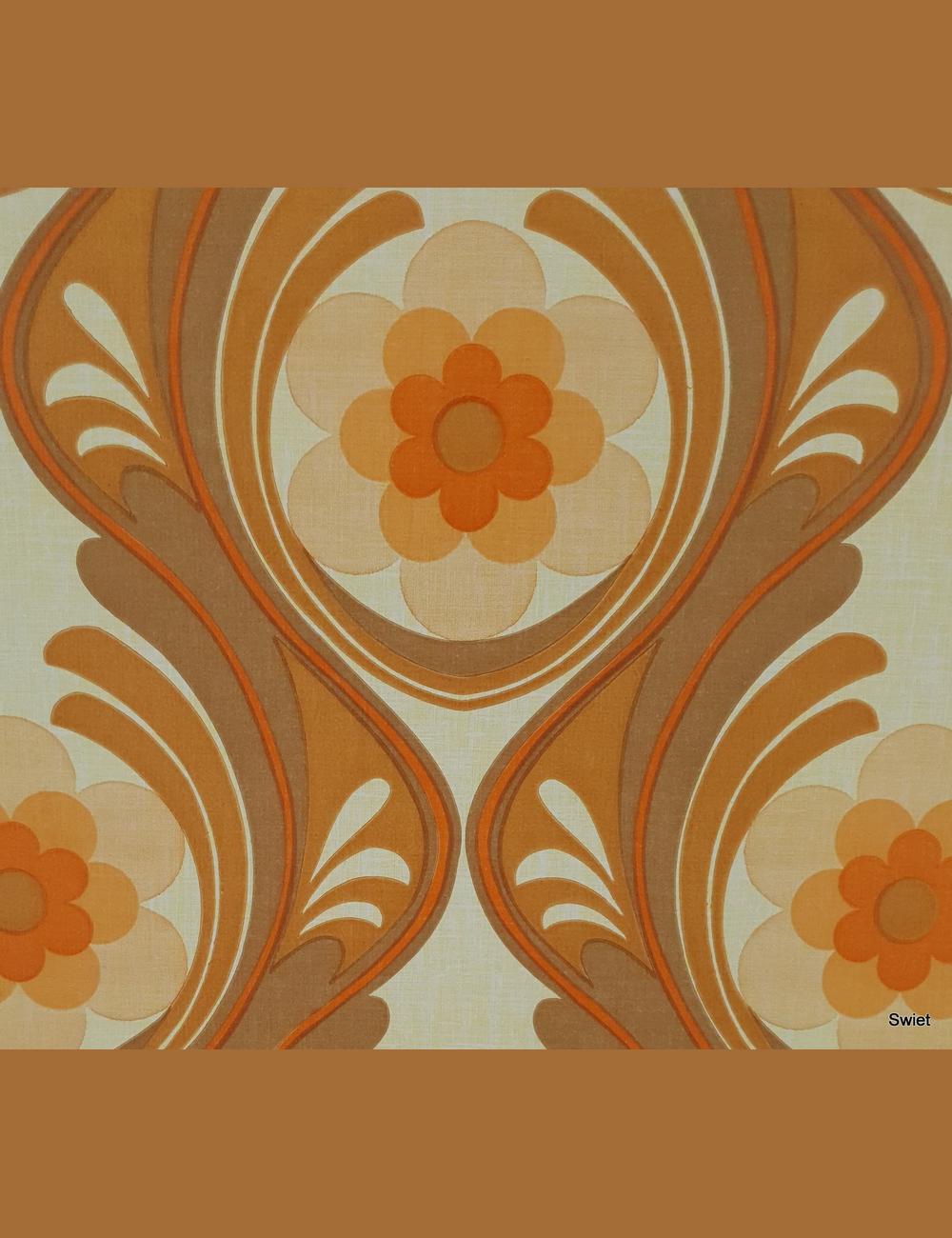 70s grafische bloemen