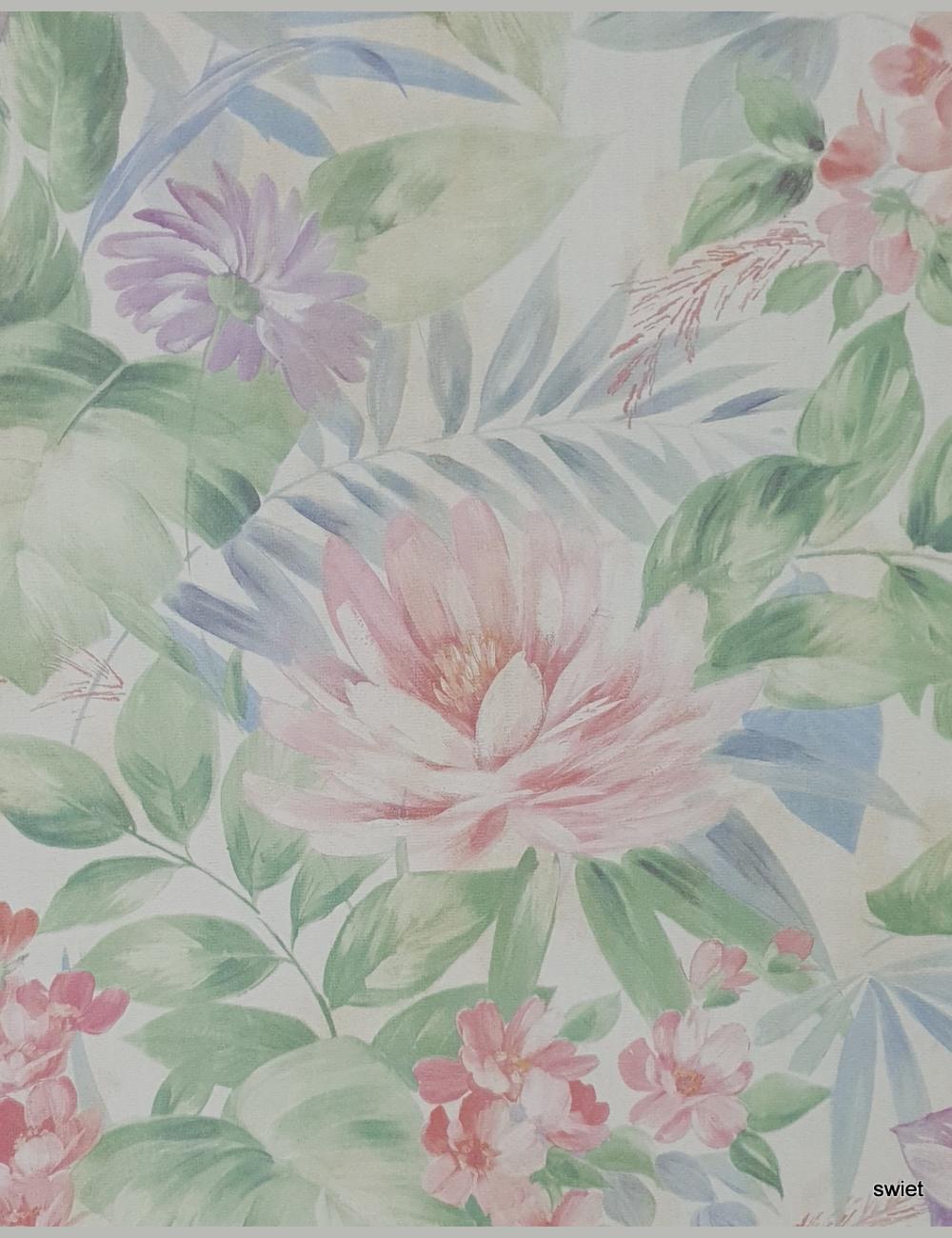 Grote bloemen behang