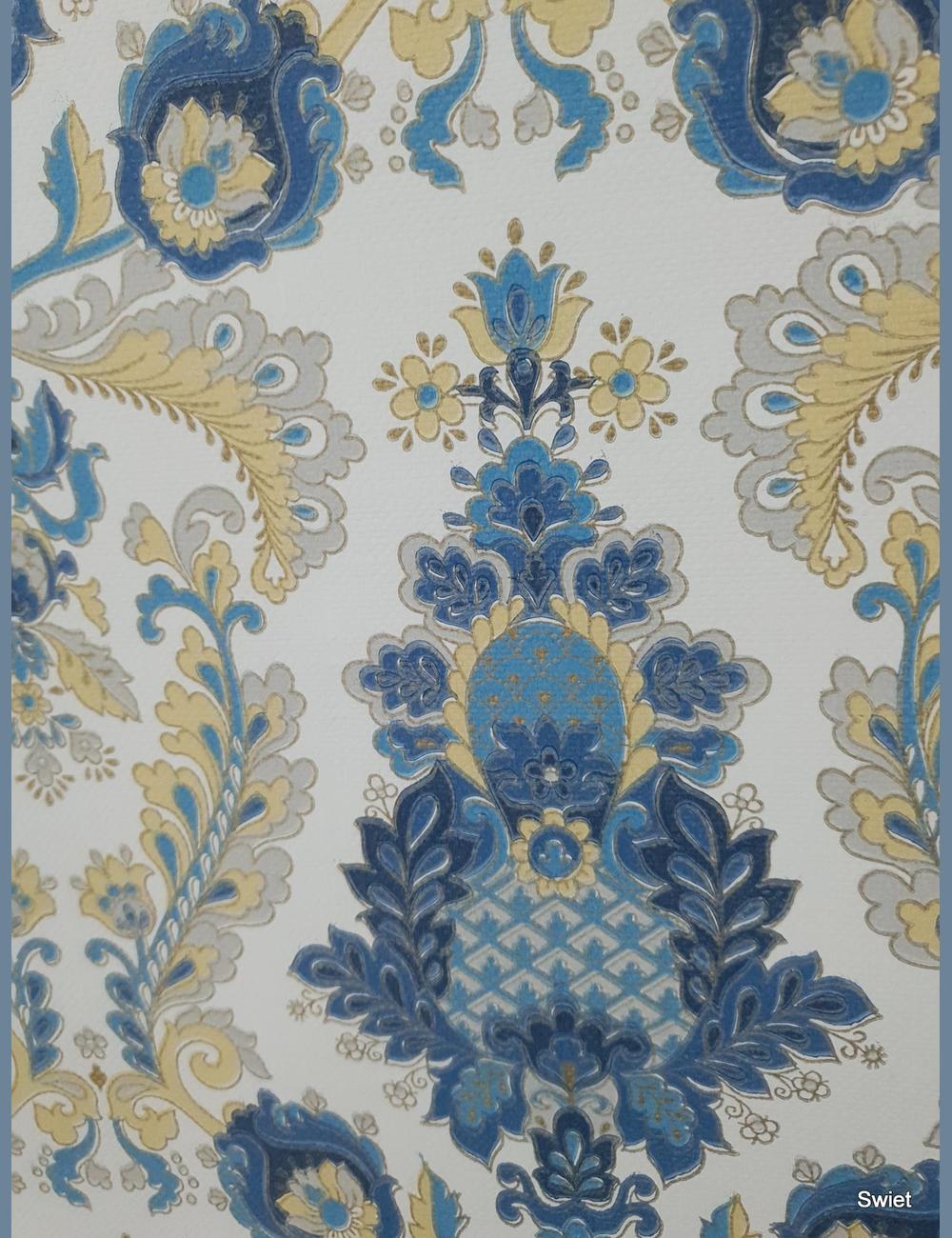 Barok in blauw crème