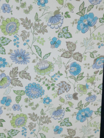 Vintage bloemen behang