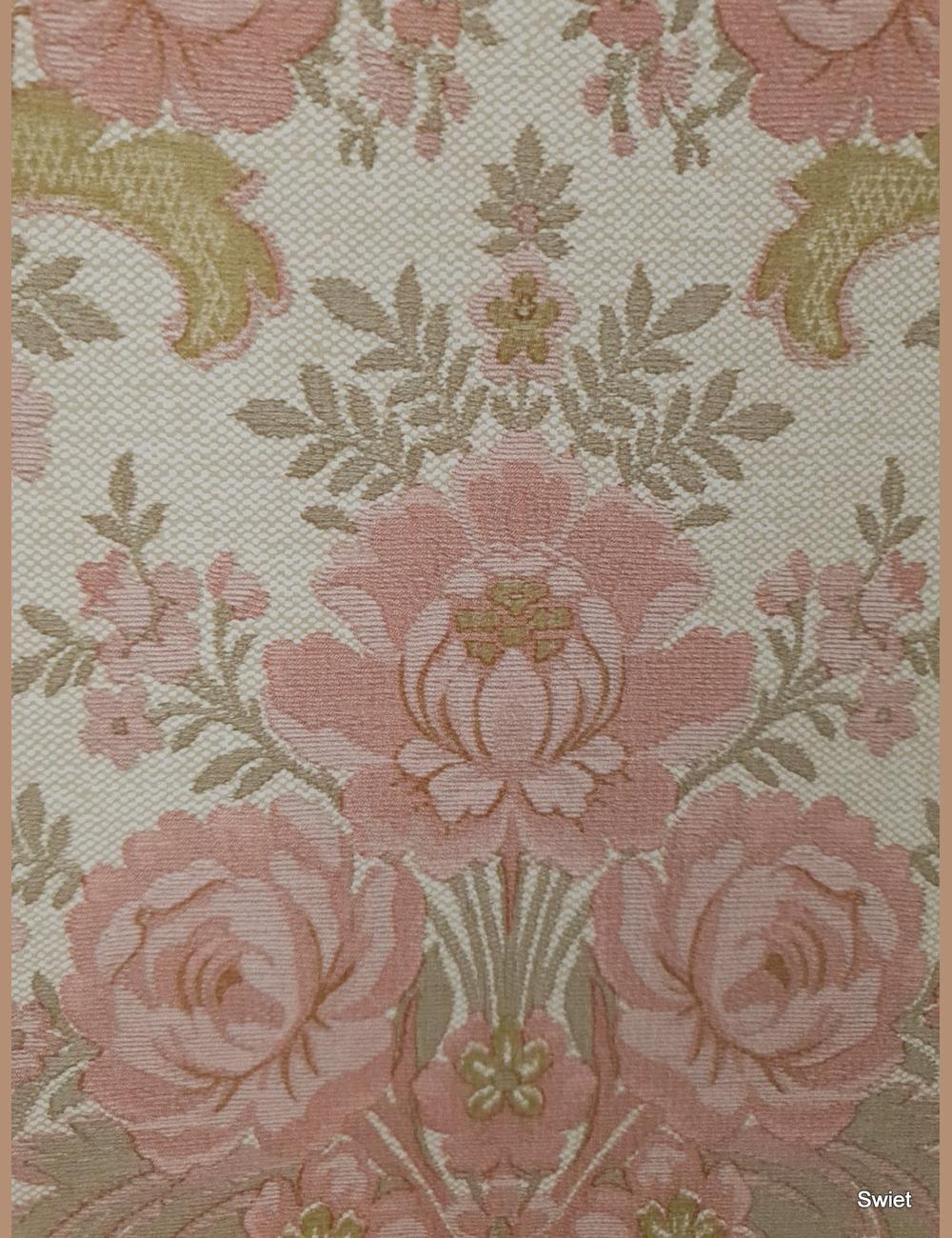 Roze barok rozenpatroon