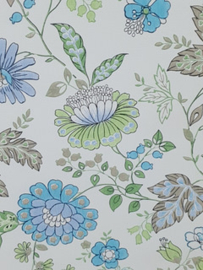 Vintage bloemen behang