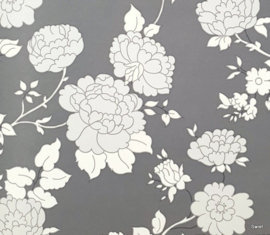 Modern bloemenbehang