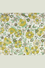 Vintage bloemen behang