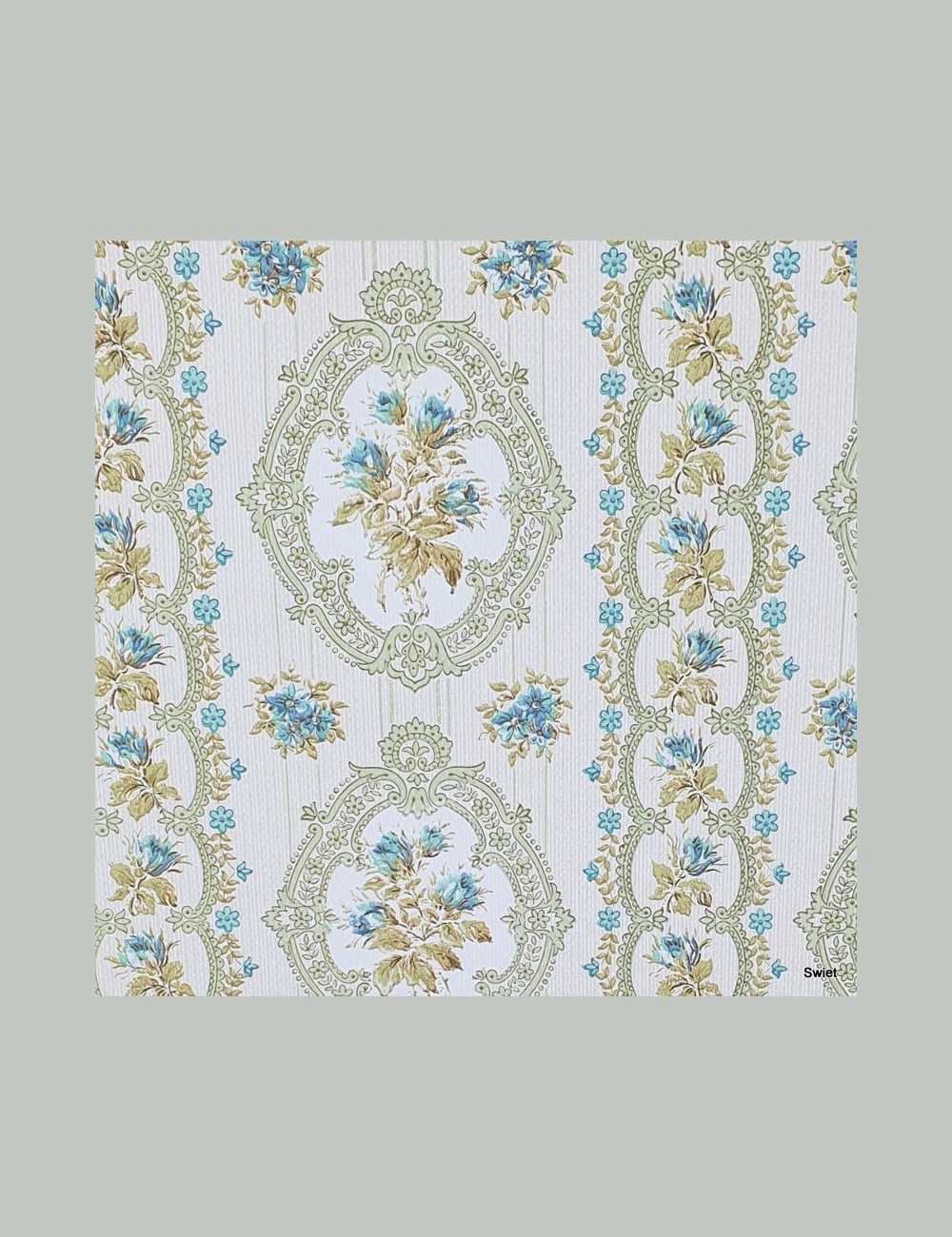 Barok vintage bloemenbehang