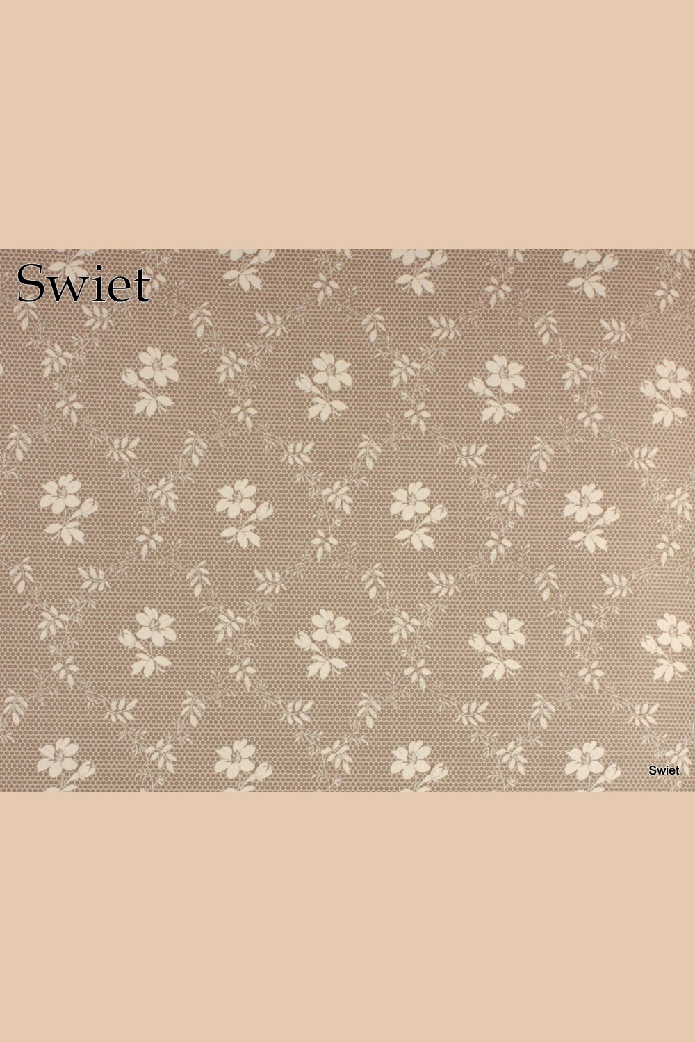 Vintage tule bloemenprint